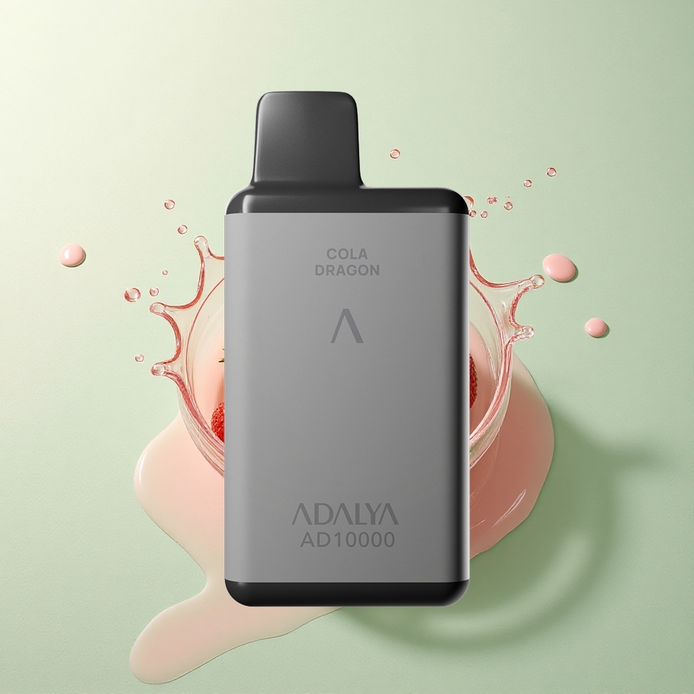 Adalya AD 10000 Aardbei Golf Verfstraal Rubbergrijs 650 mAh