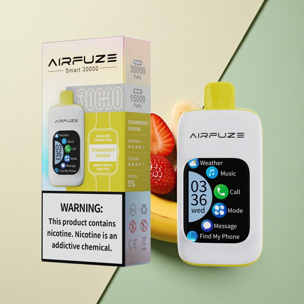 AirFuze Smart 30000 Aardbei Banaan 5% Nicotine 900mAh
