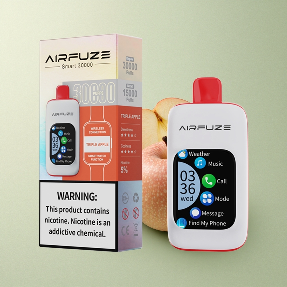 AirFuze Smart 30000 Drievoudige Appel 5% Nicotine 900mAh