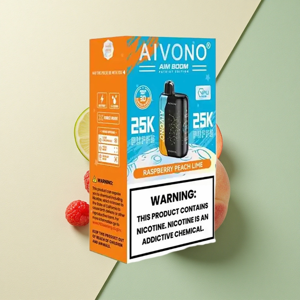 Aivono Aim Boom 25000 Framboos Perzik Limoen 650mAh