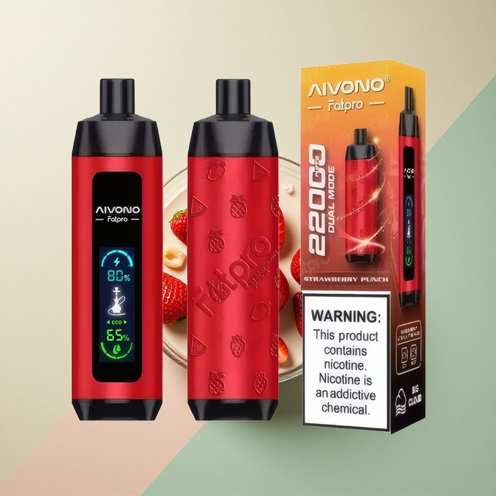 Aivono Aim Fatpro 22000 Aardbeien Punch 5% Nicotine 600mAh