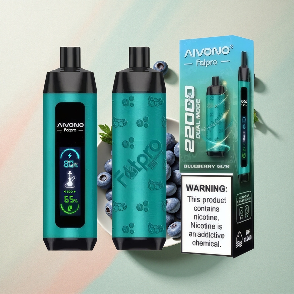 Aivono Aim Fatpro 22000 Blauwebes Geweer 5% Nicotine 600mAh 28ml