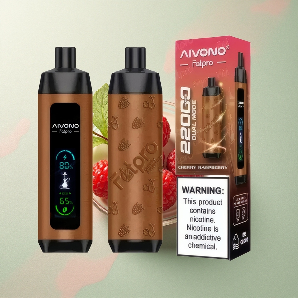 Aivono Aim Fatpro 22000 Kers Framboos 5% Nicotine 600mAh 28ml