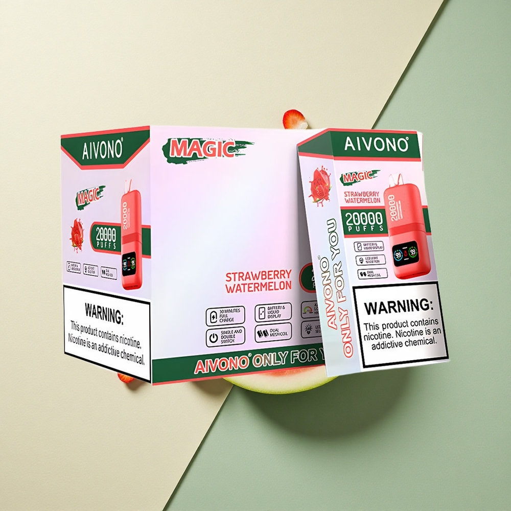 Aivono Aim Magic 20000 Aardbei Watermeloen Dual Mesh 5% Nicotine 600mAh