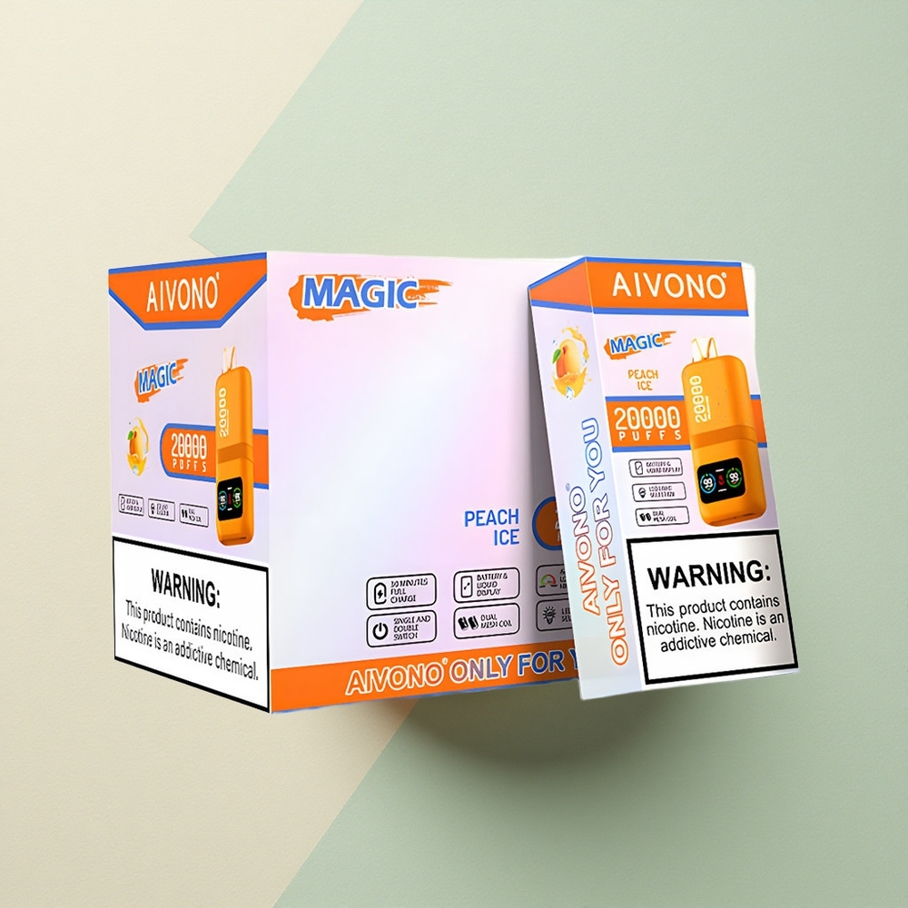 Aivono Aim Magic 20000 Perzik IJs - 26ml Vloeistof - Dual Mesh Coils - 600mAh Batterij