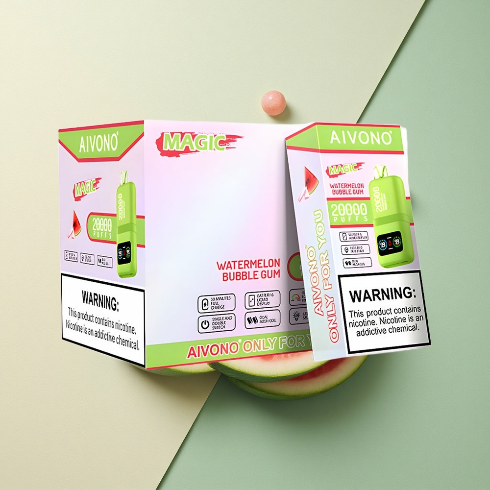 Aivono Aim Magic 20000 Watermeloen Bubble Gum Dual Mesh 600mAh 5% Nicotine