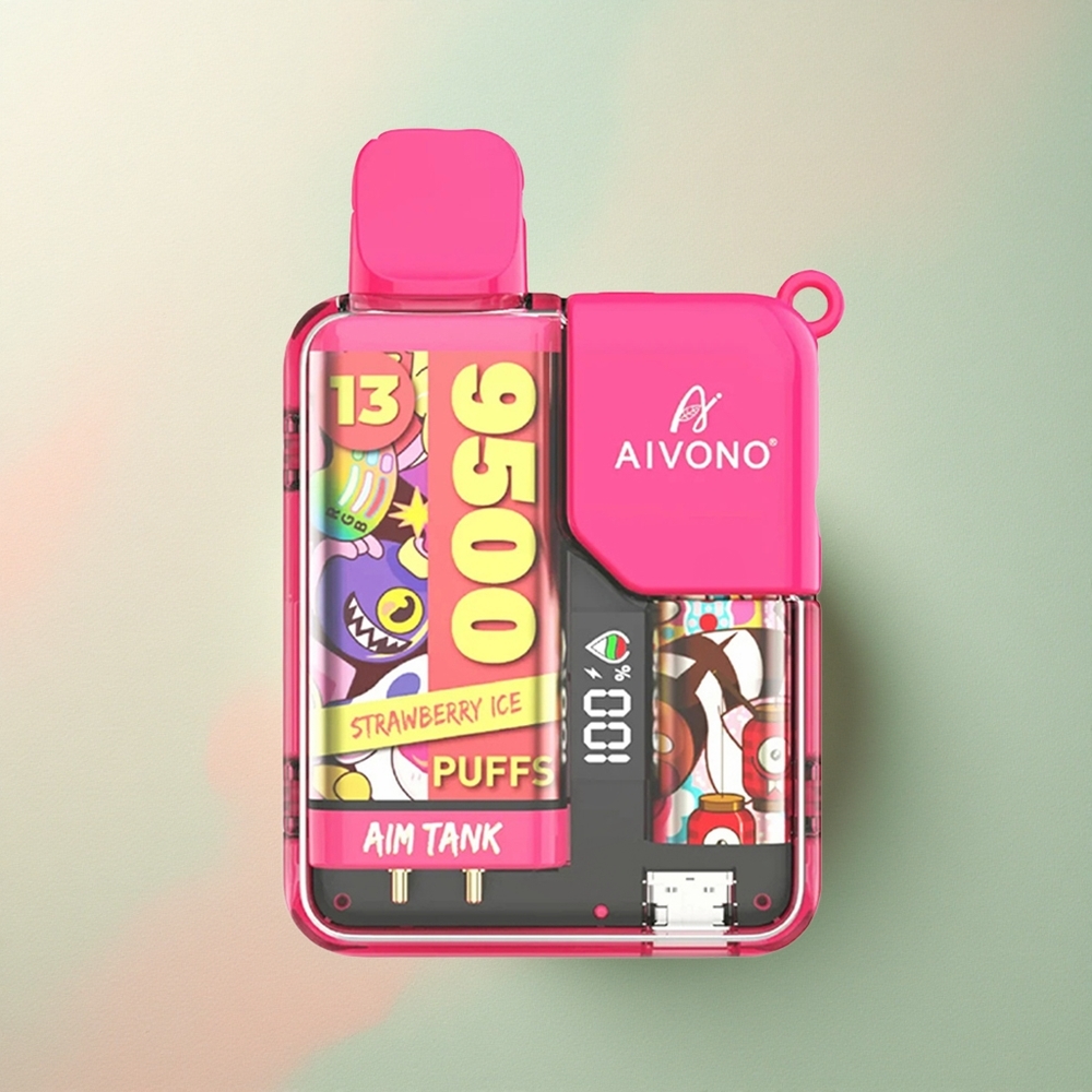 Aivono Aim Tank 9500 Aardbeienijs 650mAh 18ml 5% Nicotine