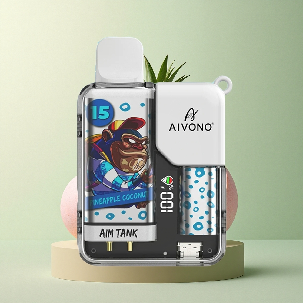 Aivono Aim Tank 9500 Ananas Kokosnoot 650mAh 1.2ohm Mesh Coil