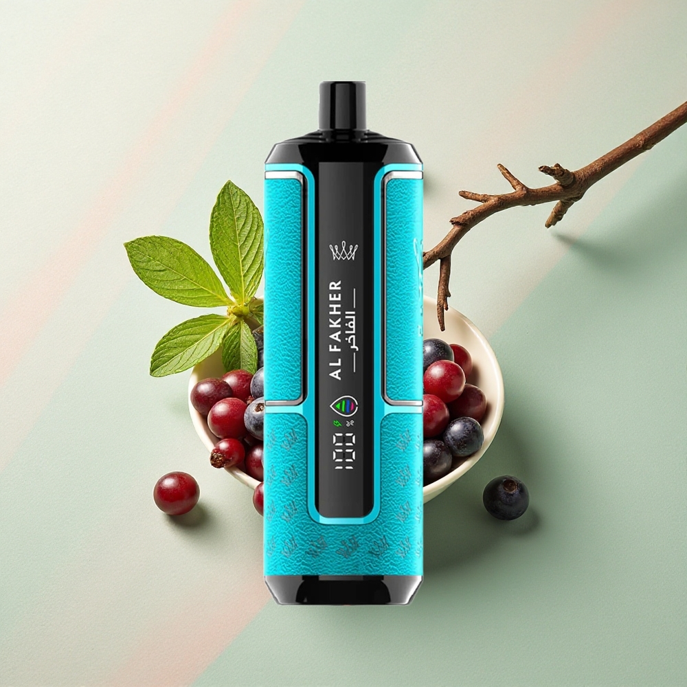 Al Fakher Crown Bar 15K Hypermax Zwarte Bes Munt 22ml 600mAh