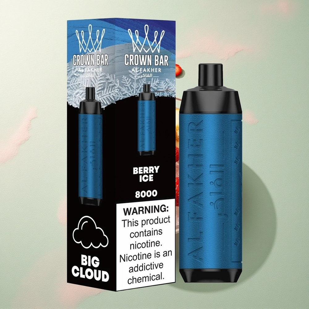 Al Fakher Crown Bar 8000 Crystal Bes Ice 18ml Nicotine 5mg