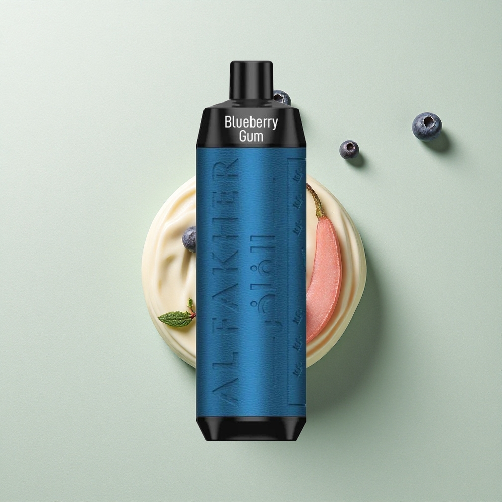 Al Fakher Crown Bar 8000 Crystal Blauwe Bessen Kauwgom 600mAh USB-C