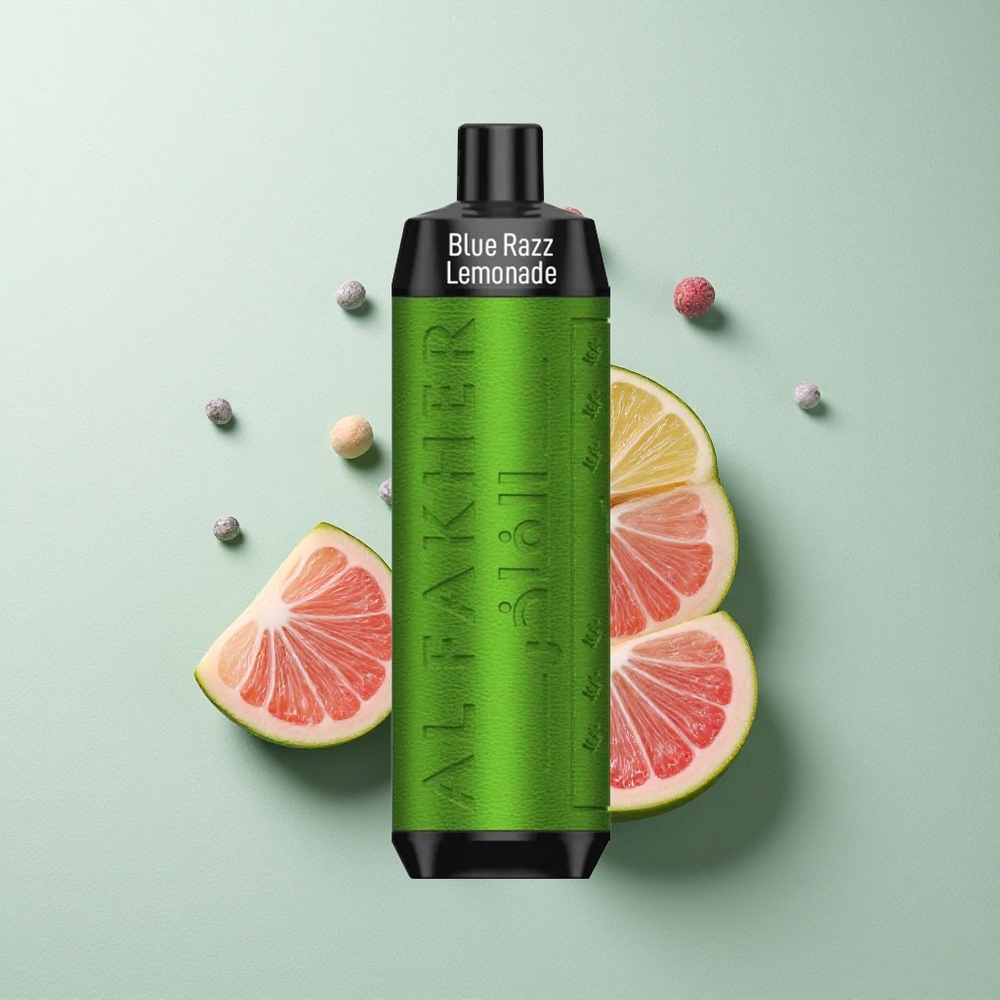 Al Fakher Crown Bar 8000 Crystal Blauwe Framboos Citroenlimonade met 5mg Nicotine en 600mAh Batterij