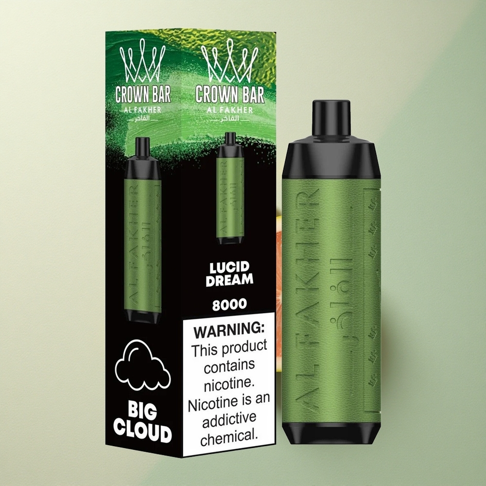 Al Fakher Crown Bar 8000 Crystal Helder Droom 600mAh 18ml Nicotine