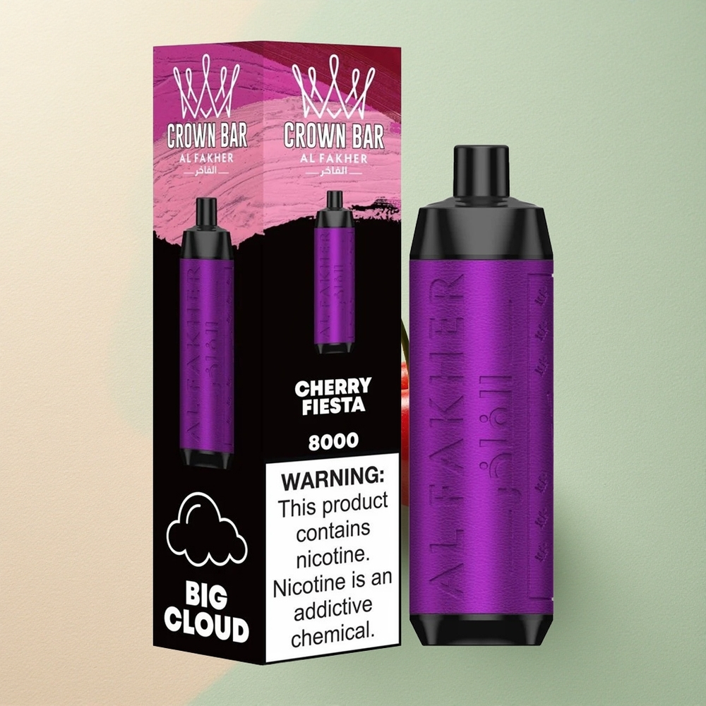 Al Fakher Crown Bar 8000 Crystal Kersfeest 600mAh 18ml Nicotine 5mg