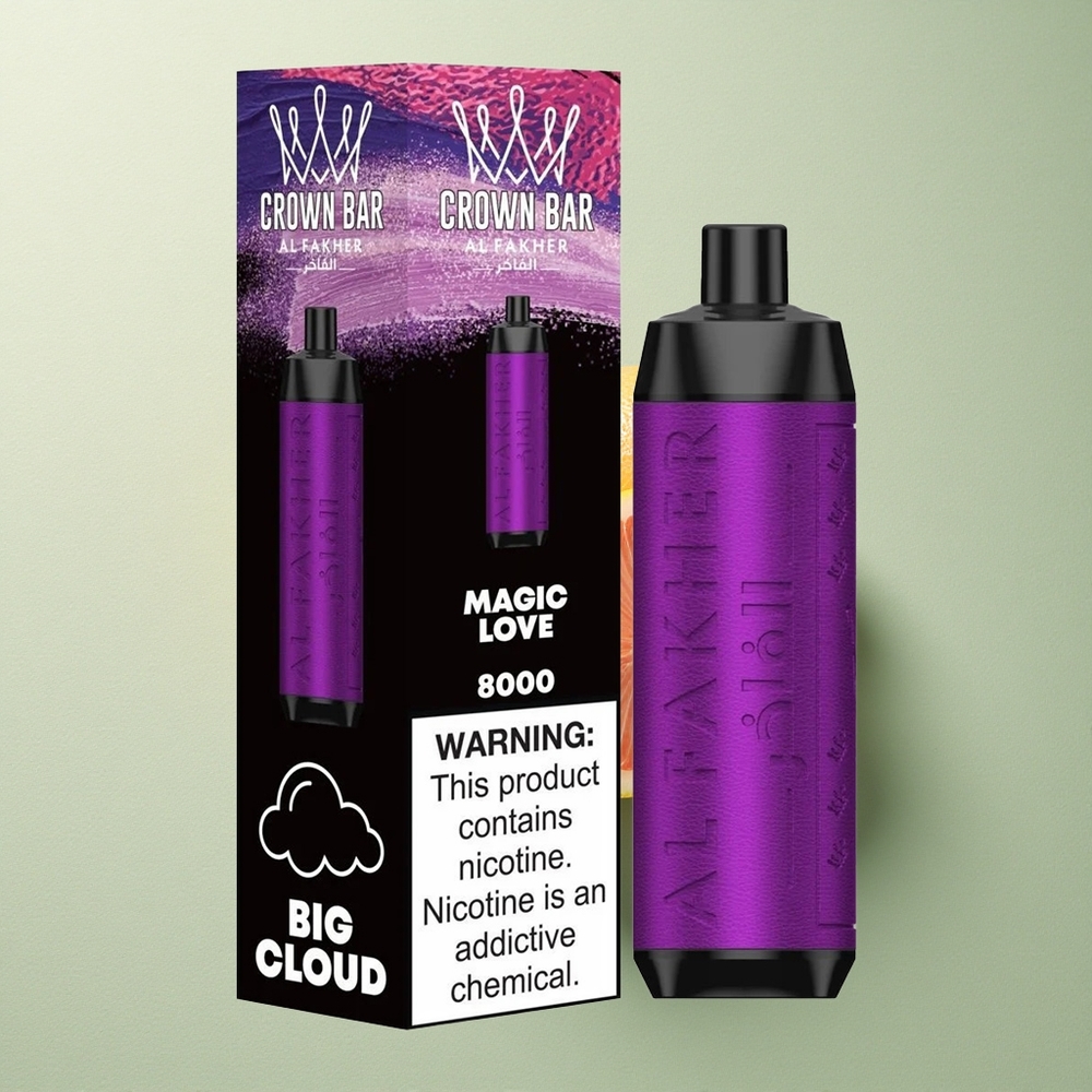 Al Fakher Crown Bar 8000 Crystal Magische Liefde 5mg Nicotine 600mAh