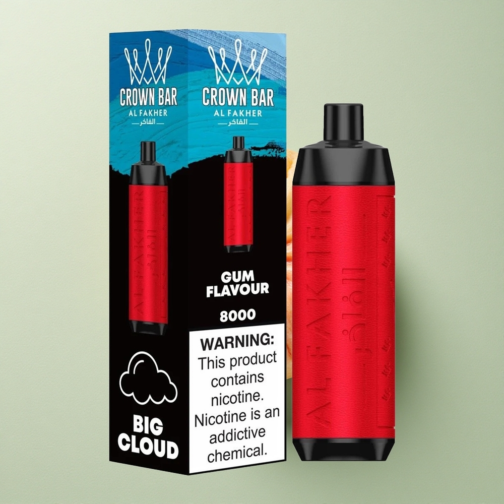 Al Fakher Crown Bar 8000 Crystal Wegwerp Vape met 18ml Vloeistof en 5mg Nicotine