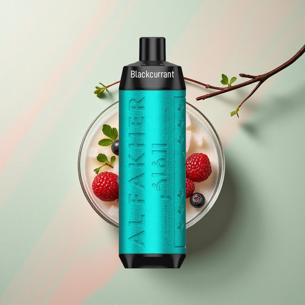 Al Fakher Crown Bar 8000 Crystal Zwarte Bes IJs met 5mg Nicotine en 600mAh Batterij